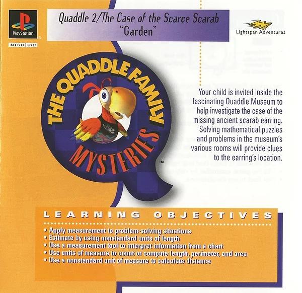 Quaddle Family Mysteries 2: The Case of the Scarce Scarab - Garden box art