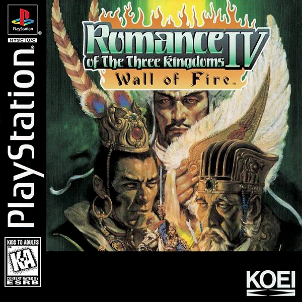 Romance of the Three Kingdoms IV: Wall of Fire Box Art