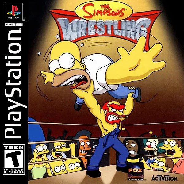 Simpsons Wrestling Box Art