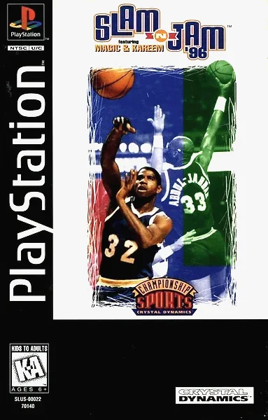 Slam 'N Jam '96 featuring Magic & Kareem box art