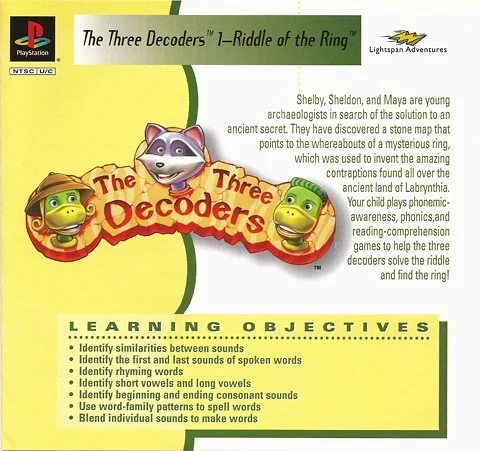 Three Decoders: Riddle of the Ring Box Art