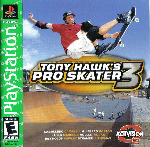 Tony Hawk's Pro Skater 3 Box Art