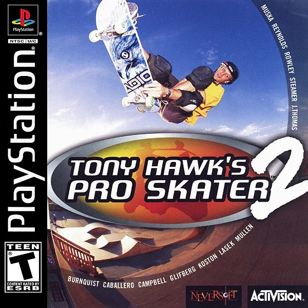 Tony Hawk's Pro Skater 2 box art
