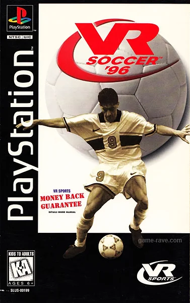 VR Soccer '96 box art