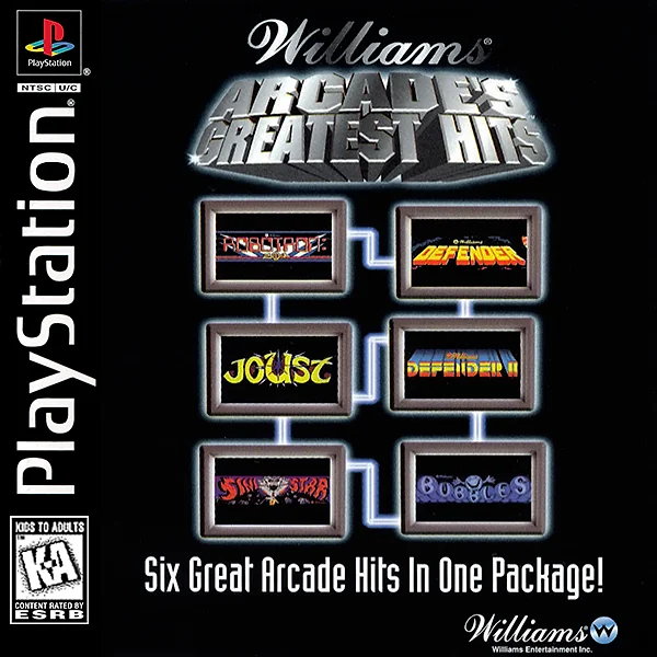 Williams Arcade's Greatest Hits Box Art