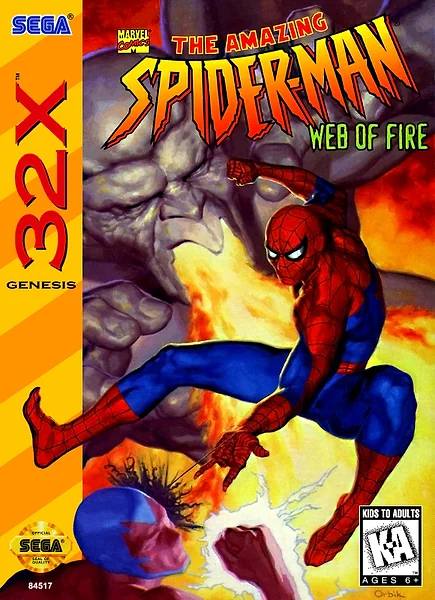 Amazing Spider-Man: Web of Fire box art
