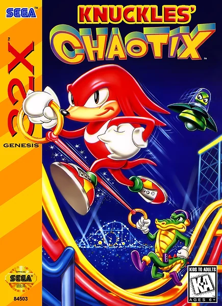 Knuckles' Chaotix box art