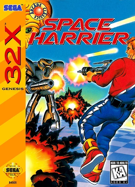 Space Harrier Box Art