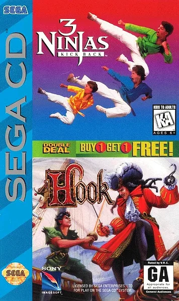 3 Ninjas Kick Back / Hook box art