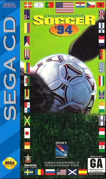 Championship Soccer '94 box art