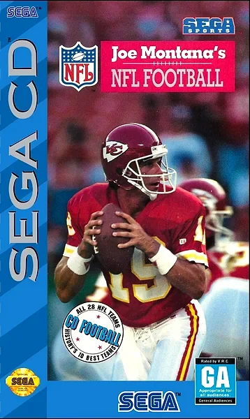Joe Montana's NFL Football Box Art