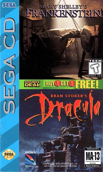 Mary Shelley's Frankenstein & Bram Stoker's Dracula Box Art