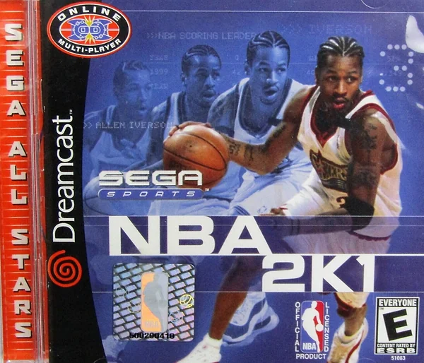 NBA 2K1 box art