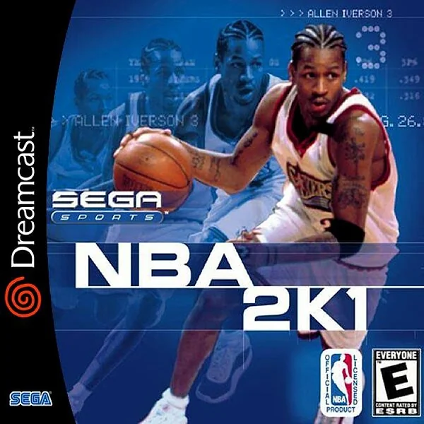 NBA 2K1 box art