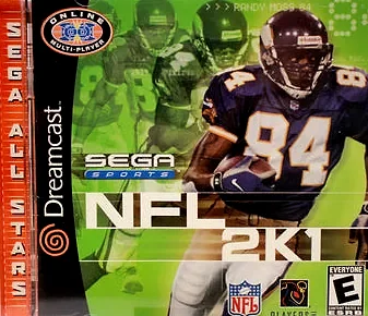 NFL 2K1 box art