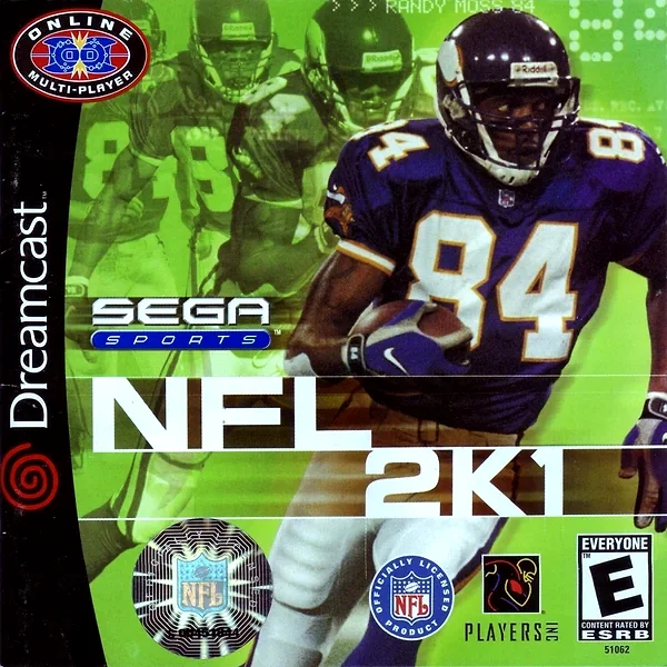 NFL 2K1 box art