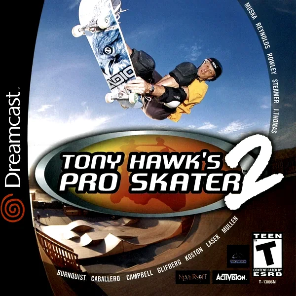 Tony Hawk's Pro Skater 2 box art
