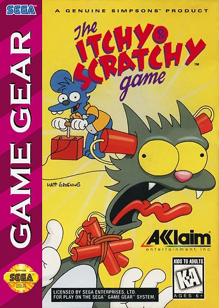 Itchy & Scratchy Game Box Art