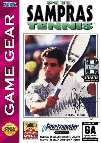 Pete Sampras Tennis Box Art