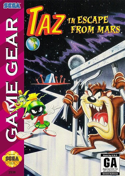 Taz in Escape from Mars Box Art