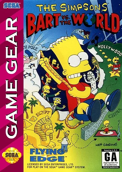 Simpsons: Bart vs. the World box art