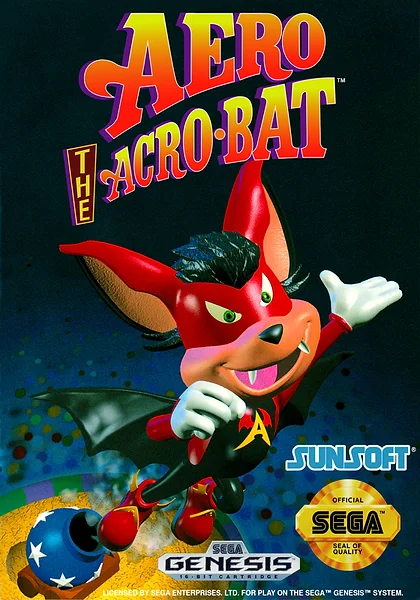 Aero the Acro-Bat Box Art