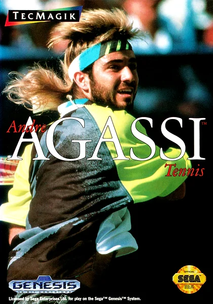 Andre Agassi Tennis Box Art