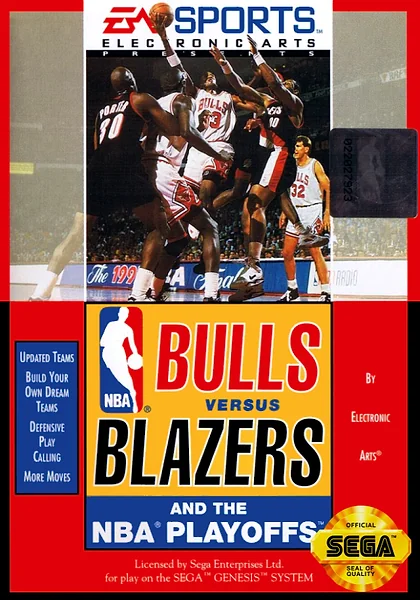 Bulls vs. Blazers and the NBA Playoffs box art