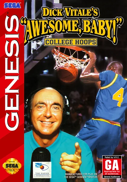 Dick Vitale's Awesome Baby College Hoops Box Art