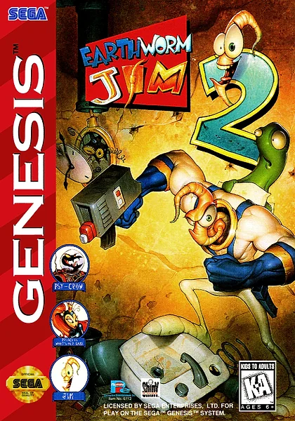 Earthworm Jim 2 box art