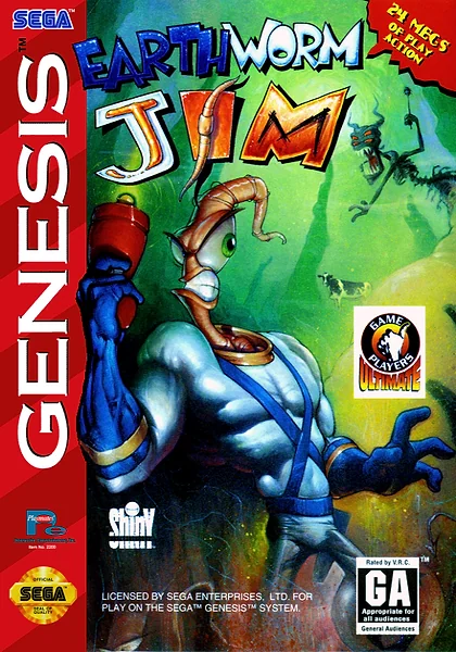 Earthworm Jim Box Art