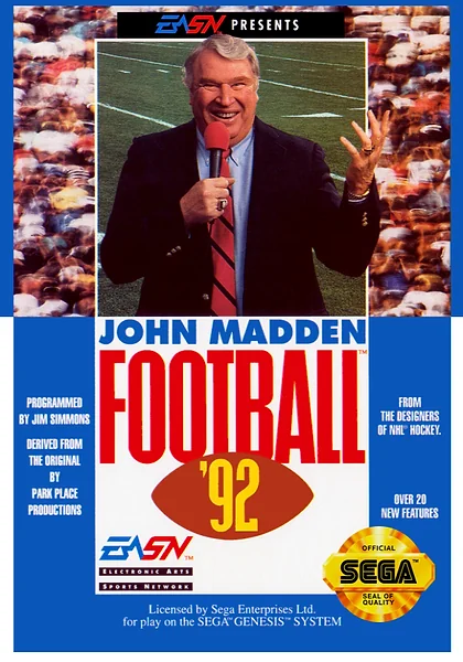 John Madden Football '92 box art