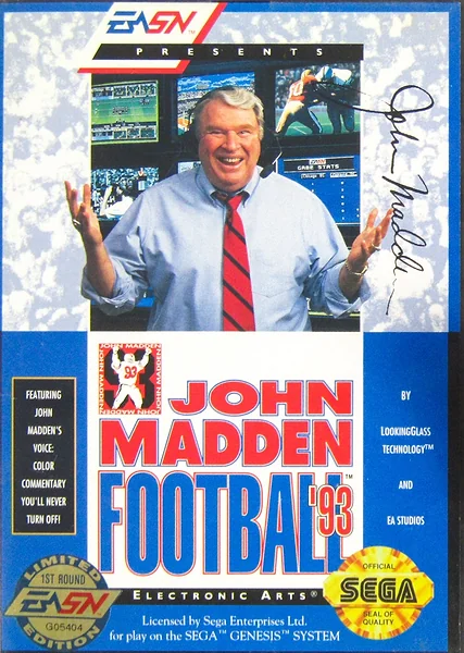 John Madden Football '93 box art