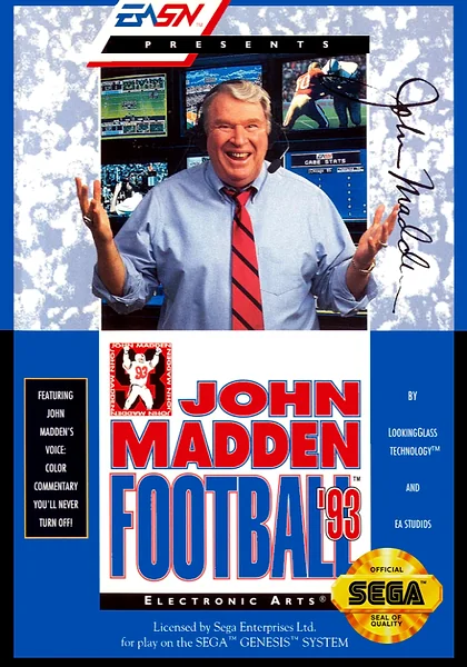 John Madden Football '93 box art