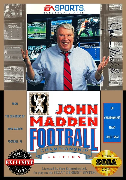 John Madden Football '93 box art