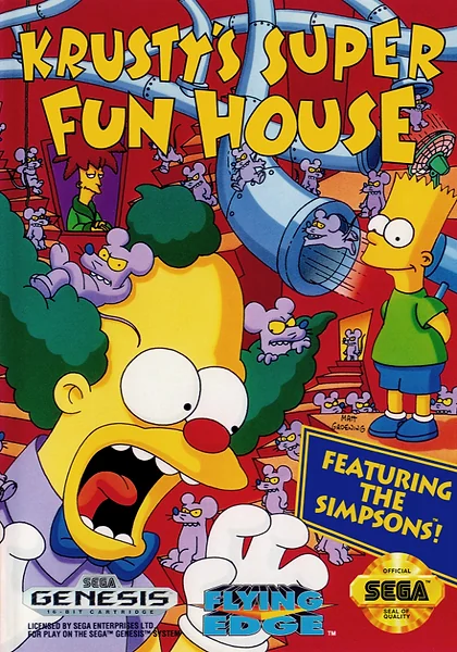 Krusty's Super Fun House Box Art