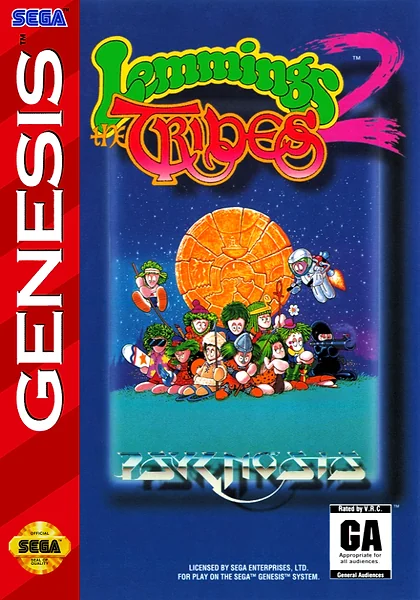 Lemmings 2: The Tribes box art