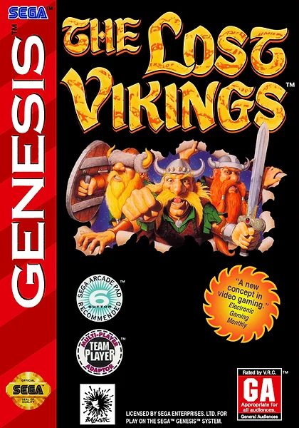 Lost Vikings box art