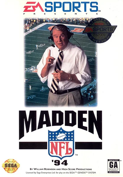 Madden NFL '94 Box Art