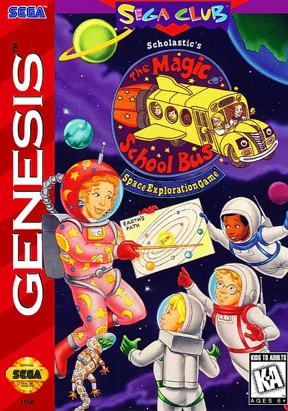 Magic School Bus: Space Exploration Game Box Art