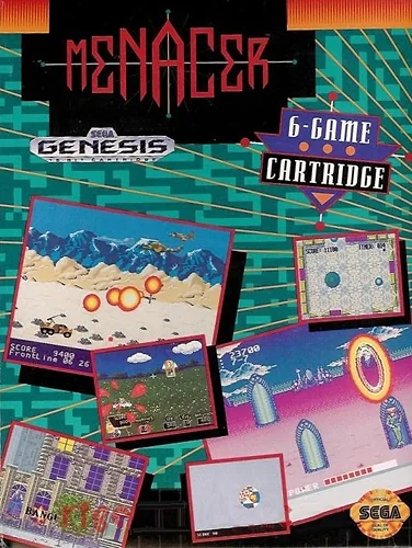 Menacer: 6-Game Cartridge box art