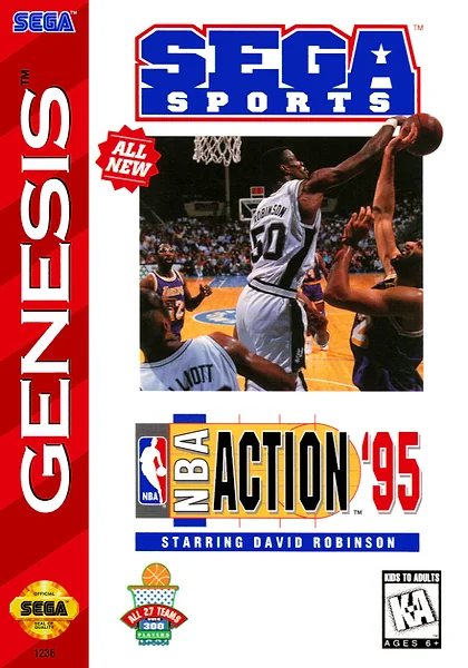 NBA Action '95: Starring David Robinson Box Art