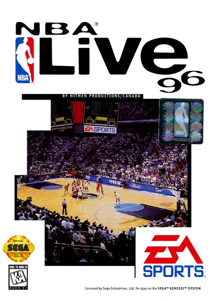NBA Live 96 box art