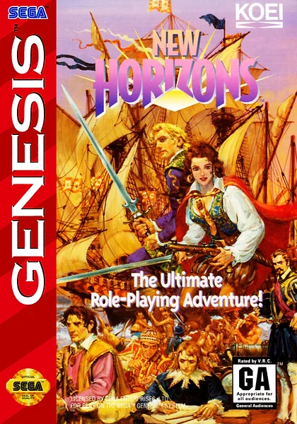 Uncharted Waters: New Horizons Box Art