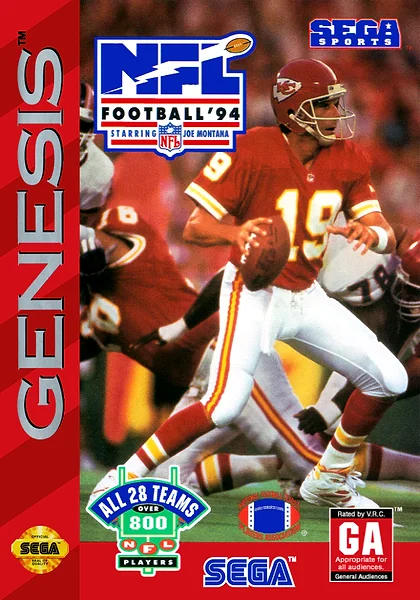 NFL Football '94: Starring Joe Montana box art
