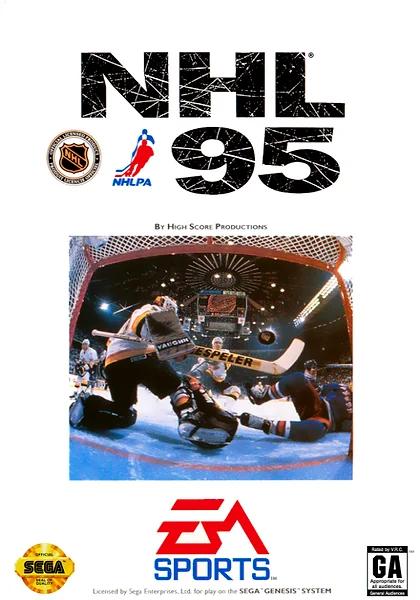 NHL 95 box art