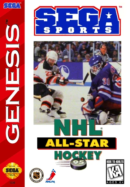 NHL All-Star Hockey '95 box art
