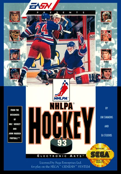 NHLPA Hockey '93 box art