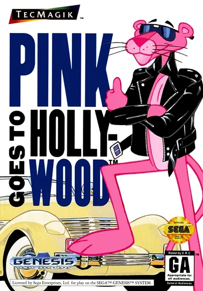 Pink Goes to Hollywood box art