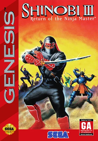 Shinobi III: Return of the Ninja Master Box Art